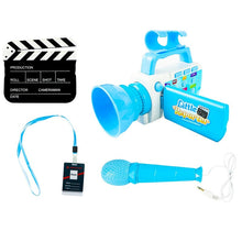 Încarcă imaginea în vizualizatorul Galerie, NOU - Joc „Micul Reporter”, Cu Camera De Filmat, Microfon Si Clacheta, Semnale Sonore Si Luminoase