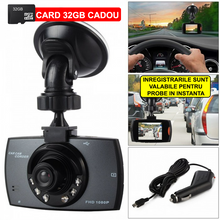 Încarcă imaginea în vizualizatorul Galerie, NOU - Camera de Bord DVR HD Night Vision, Ecran 2.7 inch, Senzor de miscare + Card 32 GB CADOU