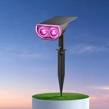 Încarcă imaginea în vizualizatorul Galerie, NOU - Lampa Solara RGB cu LED-uri Colorate, Panou Solar, Sistem de Prindere, 7 Culori, Pornire si Oprire Automata