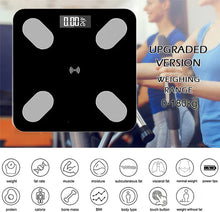 Încarcă imaginea în vizualizatorul Galerie, NOU - Cantar Inteligent, Conexiune Bluetooth, Ecran Afisaj LCD, Masoara Indicii Corporali, Din Sticla Securizata