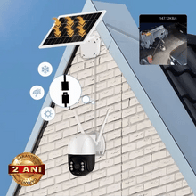 Încarcă imaginea în vizualizatorul Galerie, NOU - Camera de Supraveghere WiFi, Solara, Pentru Exterior, Vedere de Noapte, Grad Protectie Apa IP66, 2 Antene