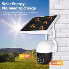 Încarcă imaginea în vizualizatorul Galerie, NOU - Camera de Supraveghere WiFi, Solara, Pentru Exterior, Vedere de Noapte, Grad Protectie Apa IP66, 2 Antene