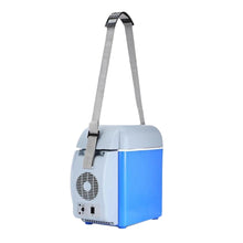 Încarcă imaginea în vizualizatorul Galerie, Frigider auto portabil, 12V, 7.5 l, Functie de racire si incalzire, Albastru/Alb