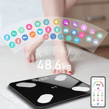 Încarcă imaginea în vizualizatorul Galerie, NOU - 1+1 GRATIS Cantar Inteligent, Conexiune Bluetooth, Ecran Afisaj LCD, Masoara Indicii Corporali, Din Sticla Securizata