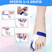 Încarcă imaginea în vizualizatorul Galerie, NOU - OFERTA 1+1 GRATIS: Orteza corectoare Pro Mont A pentru utilizare nocturna alb-albastru