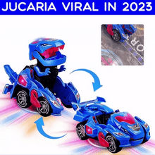 Încarcă imaginea în vizualizatorul Galerie, NOU - Dinozaur Transformers, Cu Muzica si Lumini, Interactiv, Rosu