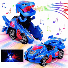 Încarcă imaginea în vizualizatorul Galerie, NOU - Dinozaur Transformers, Cu Muzica si Lumini, Interactiv, Rosu