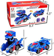 Încarcă imaginea în vizualizatorul Galerie, NOU - Dinozaur Transformers, Cu Muzica si Lumini, Interactiv, Rosu