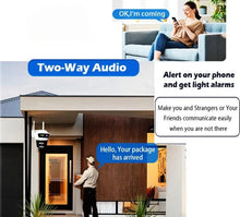 Încarcă imaginea în vizualizatorul Galerie, NOU - Camera Smart Jortan, Conexiune Wifi, 2 Lentile, Vizualizare Live In Aplicatie, Interior/Exterior, IP66 Protectie+ CADOU Card 32GB