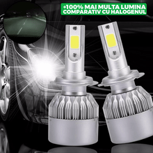 Încarcă imaginea în vizualizatorul Galerie, NOU - Set 2 Becuri LED Auto, Luminozitate Mare, 36W, 3800LM, 6000k, H1/H4/H7