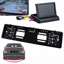 Încarcă imaginea în vizualizatorul Galerie, NOU - Suport Numar Auto Cu Camera Marsarier + Monitor Color 4.3 Inch, Rezolutie 480 x 272