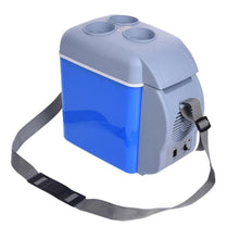 Încarcă imaginea în vizualizatorul Galerie, Frigider auto portabil, 12V, 7.5 l, Functie de racire si incalzire, Albastru/Alb