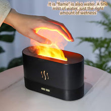Încarcă imaginea în vizualizatorul Galerie, NOU - Difuzor Aromaterapie Ultrasonic - Efect Flacara, USB, Capacitate 180 ml, Negru