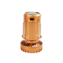 Încarcă imaginea în vizualizatorul Galerie, NOU - Lampa Solara Pentru Camping, Ventilator Incorporat, Lumina LED Cu Raza De 360 De Grade