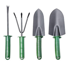 Încarcă imaginea în vizualizatorul Galerie, NOU - Set De 4 Instrumente Pentru Gradinarit, Doua Mini Lopeti, Un Mini Cultivator Si Un Dispozitiv Pentru Gaurit, Metal