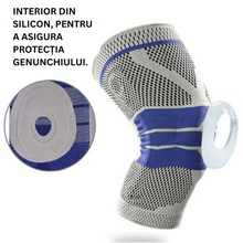Încarcă imaginea în vizualizatorul Galerie, NOU - Genunchiera din Material Respirabil, Potrivita Pentru Activitati Sportive, cu Arcuri Metalice Si Pernita Silicon