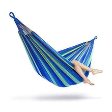 Încarcă imaginea în vizualizatorul Galerie, NOU - Hamac Pentru O Persoana, Din Bumbac Rezistent, Cu Bara De Lemn, 200x80 cm, Sac De Depozitare Inclus
