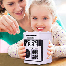 Încarcă imaginea în vizualizatorul Galerie, NOU - Pusculita Interactiva Pentru Copii, Cu Functie De Bancomat, Cod Pin Si Seif, Alb/Negru