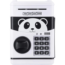 Încarcă imaginea în vizualizatorul Galerie, NOU - Pusculita Interactiva Pentru Copii, Cu Functie De Bancomat, Cod Pin Si Seif, Alb/Negru