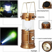 Încarcă imaginea în vizualizatorul Galerie, NOU - Lampa Solara Pentru Camping, Ventilator Incorporat, Lumina LED Cu Raza De 360 De Grade