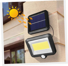 Încarcă imaginea în vizualizatorul Galerie, NOU - Lampa Solara Cu Panou Separat, Lumina Puternica, 100 LED COB, Cu Senzor De Miscare si Telecomanda, 1+1 CADOU
