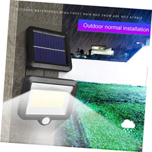Încarcă imaginea în vizualizatorul Galerie, NOU - Lampa Solara Cu Panou Separat, Lumina Puternica, 100 LED COB, Cu Senzor De Miscare si Telecomanda, 1+1 CADOU