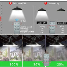 Încarcă imaginea în vizualizatorul Galerie, NOU - Lampa Suspendata Cu Incarcare Solara, Reglare Intensitate Lumina, Control Prin Telecomanda, Lumina Alb Rece