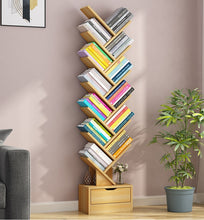 Încarcă imaginea în vizualizatorul Galerie, Raft depozitare carti in forma de copac 158 cm