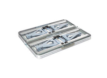 Încarcă imaginea în vizualizatorul Galerie, NOU - Masa Pliabila, Tip Geamantan, Cu 4 Scaune si Suport Umbrela, Din Aluminiu