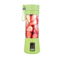 Încarcă imaginea în vizualizatorul Galerie, NOU - Mini Blender Electric Portabil Cu 6 Lame, Incarcare Prin USB, Capacitate 380ml, Verde