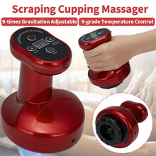 Încarcă imaginea în vizualizatorul Galerie, NOU - Aparat De Masaj Cupping, Cu Functie De Incalzire, 9 Trepte de Viteza, Rosu, 1+1 CADOU