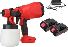 Încarcă imaginea în vizualizatorul Galerie, NOU - Pistol Profesional De Vopsit Si Zugravit, Electric, Cu Rezervor De Vopsea, 900 ml si 2 Acumulatori, 21V, Portabil