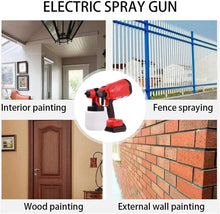 Încarcă imaginea în vizualizatorul Galerie, NOU - Pistol Profesional De Vopsit Si Zugravit, Electric, Cu Rezervor De Vopsea, 900 ml si 2 Acumulatori, 21V, Portabil