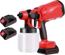 Încarcă imaginea în vizualizatorul Galerie, NOU - Pistol Profesional De Vopsit Si Zugravit, Electric, Cu Rezervor De Vopsea, 900 ml si 2 Acumulatori, 21V, Portabil