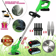 Încarcă imaginea în vizualizatorul Galerie, NOU - Pachet PROMO: Motocoasa Portabila Cu 2x Acumulatori de 24V & 8 Accesorii + CADOU Pistol Spalat cu Presiune