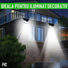 Încarcă imaginea în vizualizatorul Galerie, NOU - Set 4 Lampi Solare 100 LED UltraBRIGHT cu kit de prindere CADOU