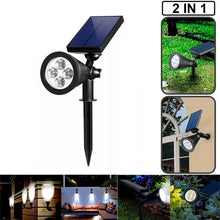 Încarcă imaginea în vizualizatorul Galerie, NOU -Proiector LED cu Incarcare Solara, Lumina Alb Rece, 3 Moduri de Iluminat, Cu Suport de Fixare