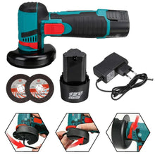 Încarcă imaginea în vizualizatorul Galerie, NOU - PROMO: Mini Polizor Unghiular Electric cu 2 BATERII,Flex Portabil, 12V, Disc 76MM + 6 DISCURI CADOU
