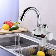 Încarcă imaginea în vizualizatorul Galerie, NOU - Robinet Electric Instant Cu Montare Pe Chiuveta, AfisaJ LCD Temperatura, Incalzire Instantanee A Apei, 2.5l/minut, Alb