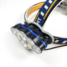 Încarcă imaginea în vizualizatorul Galerie, NOU - Lanterna Pentru Cap, Cu Becuri LED, Rezistenta La Apa, 8 Moduri De Iluminare, Incarcare USB
