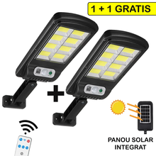 Încarcă imaginea în vizualizatorul Galerie, NOU - 1+1 GRATIS: Lampa Solara, Cu Senzor De Miscare SI Telecomanda 300W