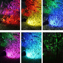 Încarcă imaginea în vizualizatorul Galerie, NOU - Spot LED cu Incarcare Solara, 7 LED-uri Puternice, Lumina Colorata, 7 Culori, Reglabil, Cu Suport de Fixare