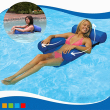 Încarcă imaginea în vizualizatorul Galerie, NOU - Fotoliu Gonflabil Pentru Piscina, Pozitie Reglabila, Dimensiune 100×120 cm