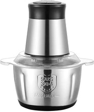 Încarcă imaginea în vizualizatorul Galerie, NOU - Tocator Electric Multifunctional, Pentru Carne, Fructe si Legume, Bol Din Inox, Capacitate 3L, 4 Lame Din Inox, 1000W Putere