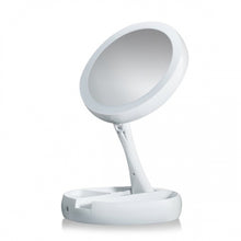 Încarcă imaginea în vizualizatorul Galerie, LICHIDARE STOC: Oglinda pliabila cu LED pentru machiaj, 2 fete, reglabila, marire 10x