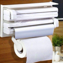 Încarcă imaginea în vizualizatorul Galerie, Dispenser triplu de bucatarie pentru hartie, folie aluminiu si folie stretch