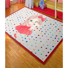 Încarcă imaginea în vizualizatorul Galerie, Covor Antiderapant Copii Model Papusa, 80×150 cm