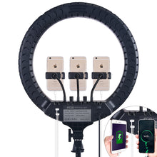 Încarcă imaginea în vizualizatorul Galerie, Selfie ring RGB, inaltime 1.80 metri, diametru 45 cm, 18 inch, telecomanda