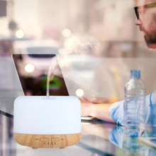 Încarcă imaginea în vizualizatorul Galerie, Difuzor uleiuri aromaterapie, 300 ml, led multicolor Andowl Q-T62, Stejar