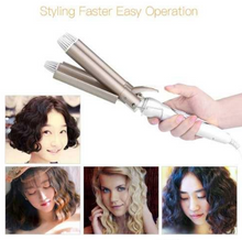 Încarcă imaginea în vizualizatorul Galerie, Ondulator de par, 3 tuburi 25 mm, temperatura 170-220 grade Celsius